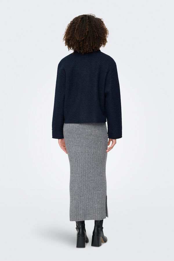 Only Chaqueta corta textura azul