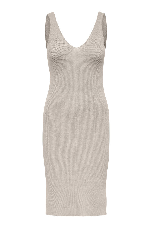 Only Vestido curto de malha cinzento
