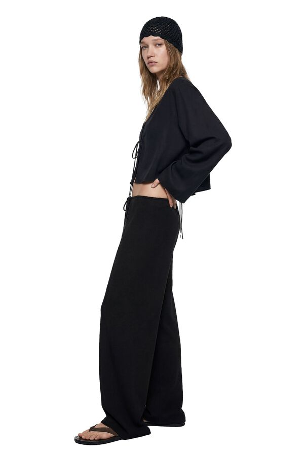 Koton Cal&ccedil;a wide leg preto