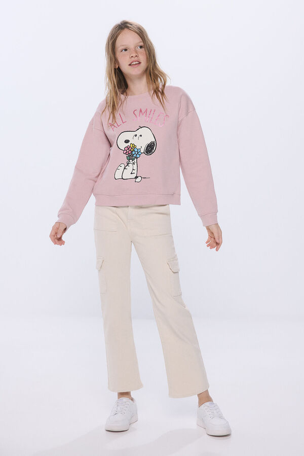 Springfield Kids Sudadera Snoopy ni&ntilde;a rosa