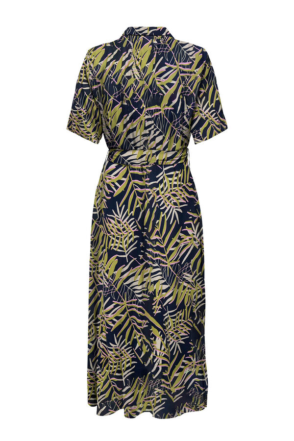 JDY Vestido midi camisero estampado