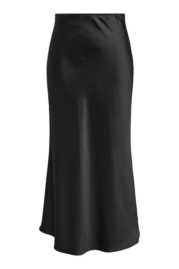 Only saia de cetim preto