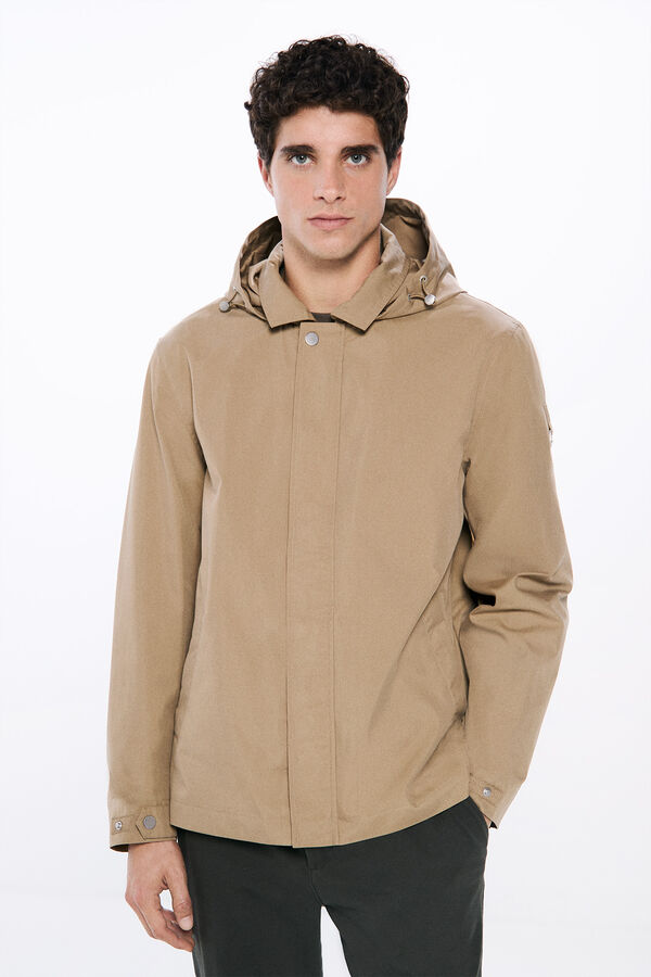 Springfield Parka corta ligera beige