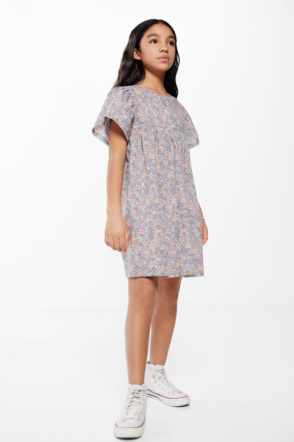 Springfield Kids Vestido floral cinzento menina cinzento