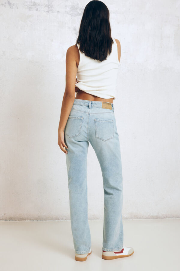 Springfield Jeans vintage straight azul