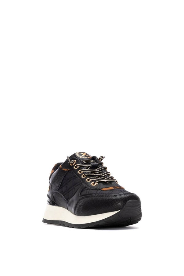XTI Zapato Sra Textil negro