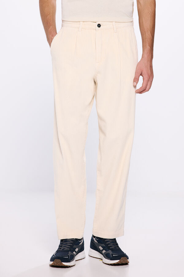 Springfield Cal&ccedil;as bombazina retas bege