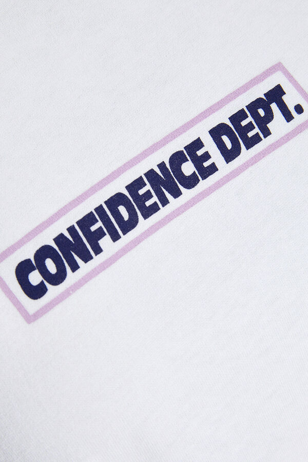 Jack & Jones Camiseta oversize con estampa blanco