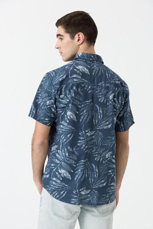 Tiffosi Camisa estampada azul