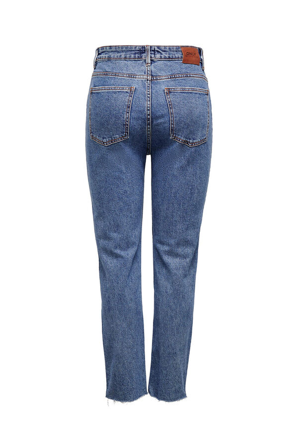 Springfield Jeans de corte Mom fit 5 bolsillos azul medio