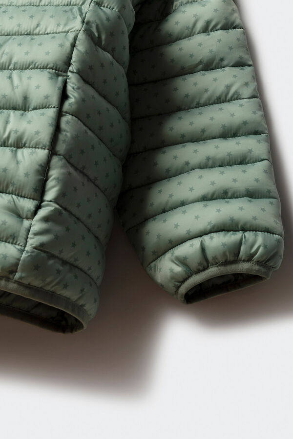 Springfield Kids Jaqueta acolchoada estrela para menina verde