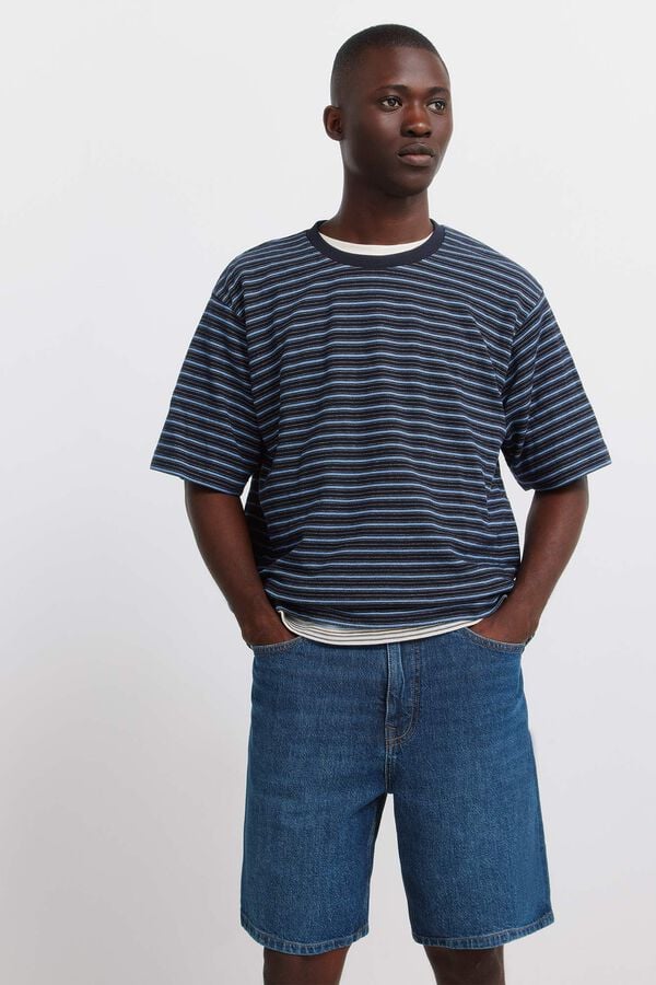 Springfield Bermuda vaquera regular fit azul