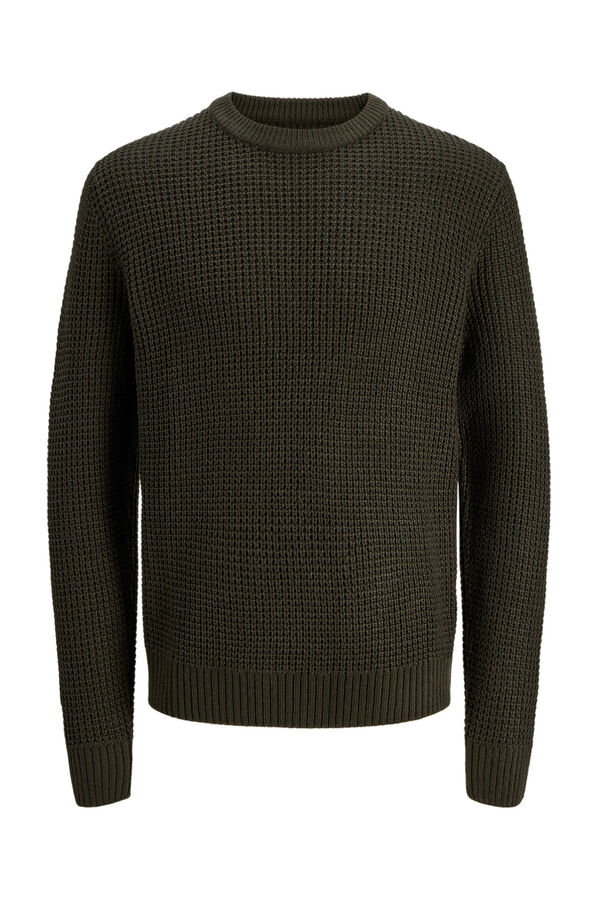 Jack & Jones Junior Jerey b&aacute;sico de punto verde