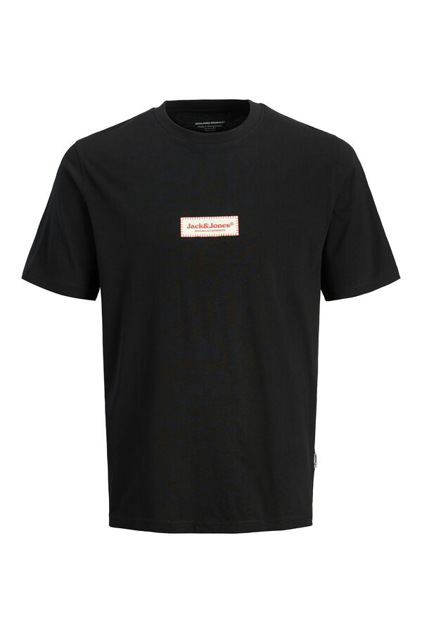 Jack & Jones PLUS Camiseta regular fit logo PLUS negro