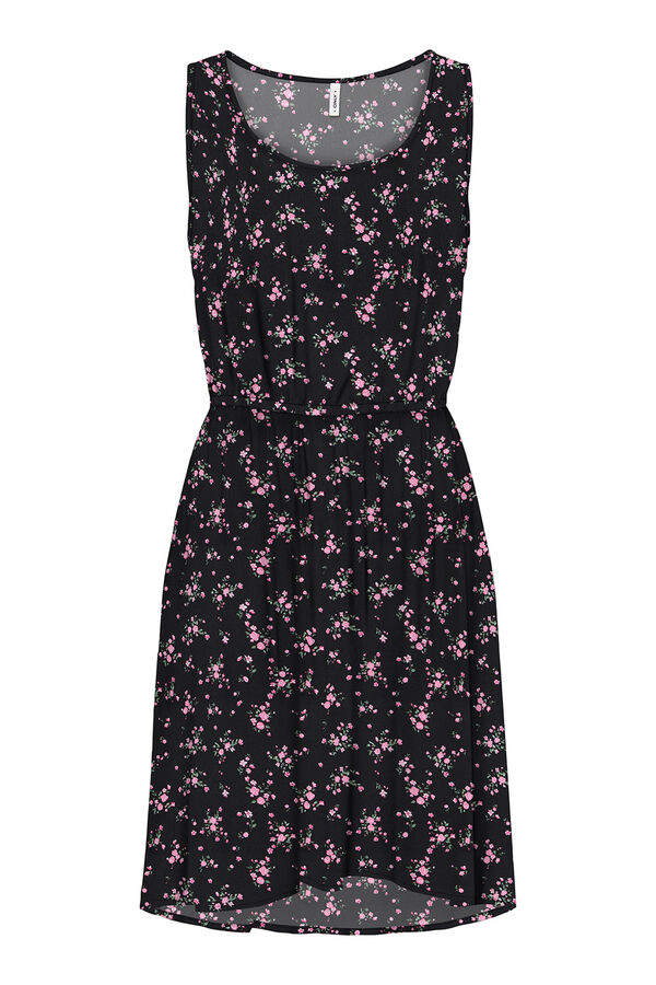 Only Vestido curto de al&ccedil;as cru