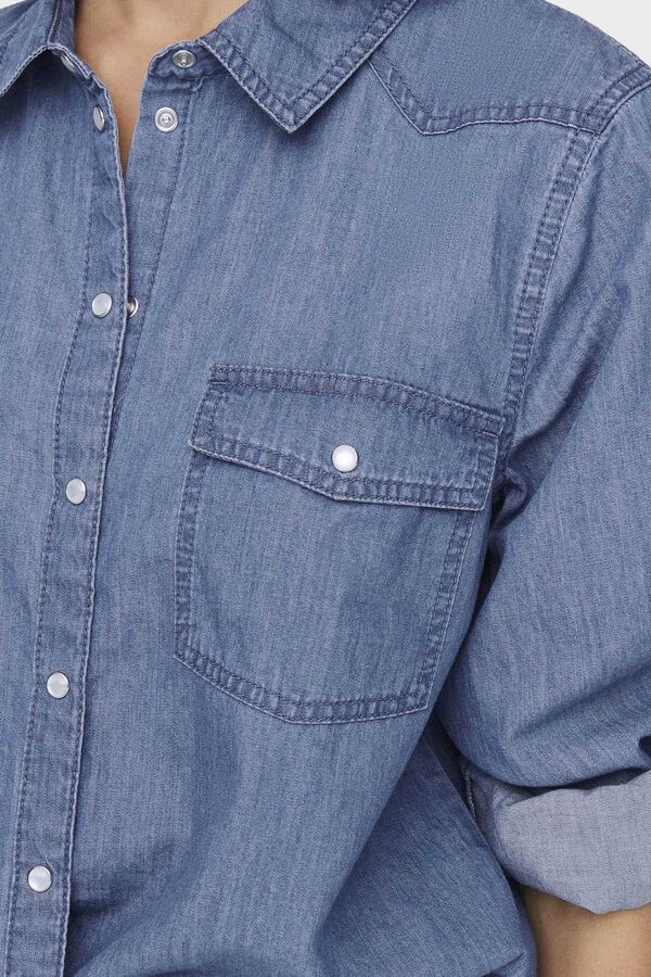 JDY Camisa denim azul