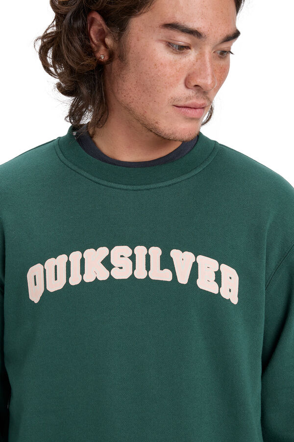 Quiksilver Graphic - Sudadera para hombre verde