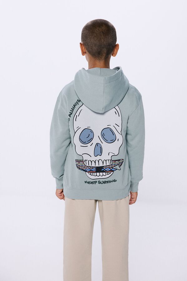 Springfield Kids Sudadera capucha Calavera azul