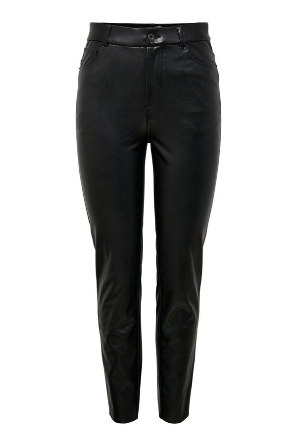 Only Cal&ccedil;as polipele cintura alta preto