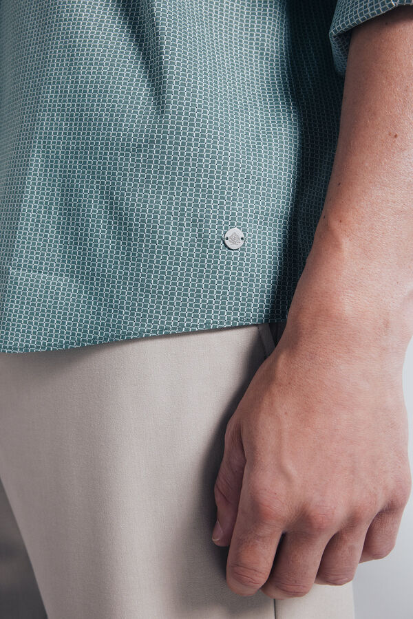 Springfield Camisa popel&iacute;n micro estampado estampado