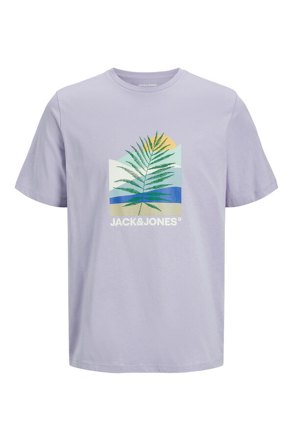 Jack & Jones Camiseta regular fit estampada morado/lila