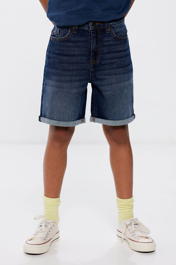 Springfield Kids Bermudas denim escuro rapaz azul