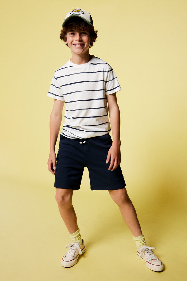 Springfield Kids Bermuda cargo niño azul