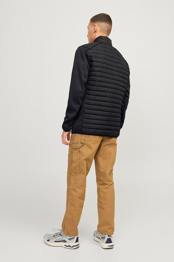 Jack & Jones Chaqueta acolchada cuello alto negro