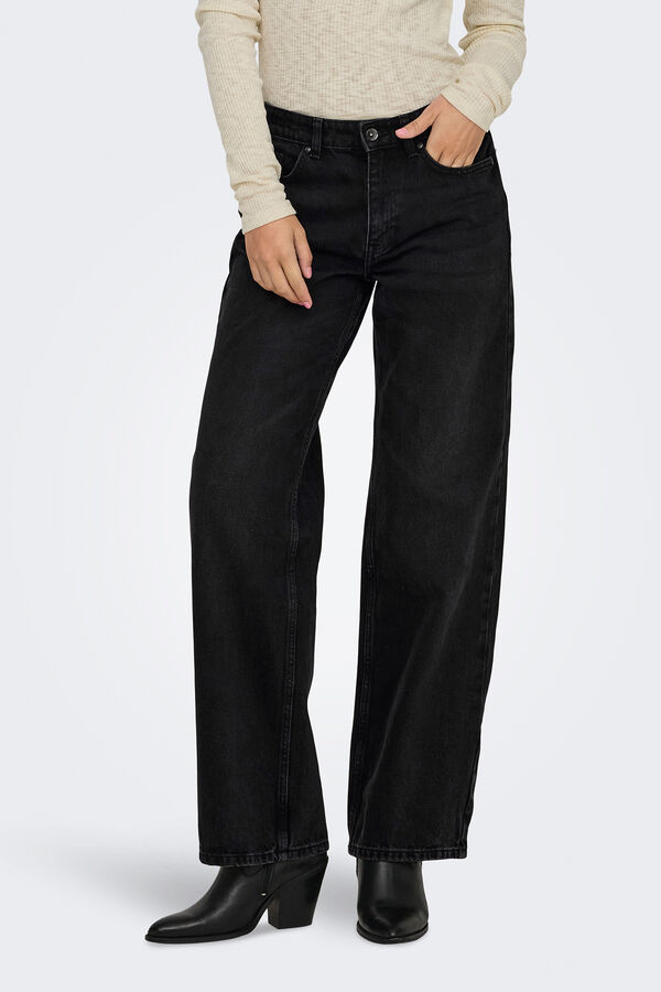 Only Jeans estilo wide negro