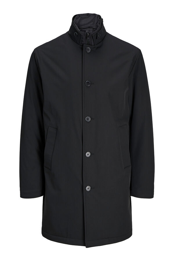 Jack & Jones PLUS Abrigo liviano cuello alto Plus negro
