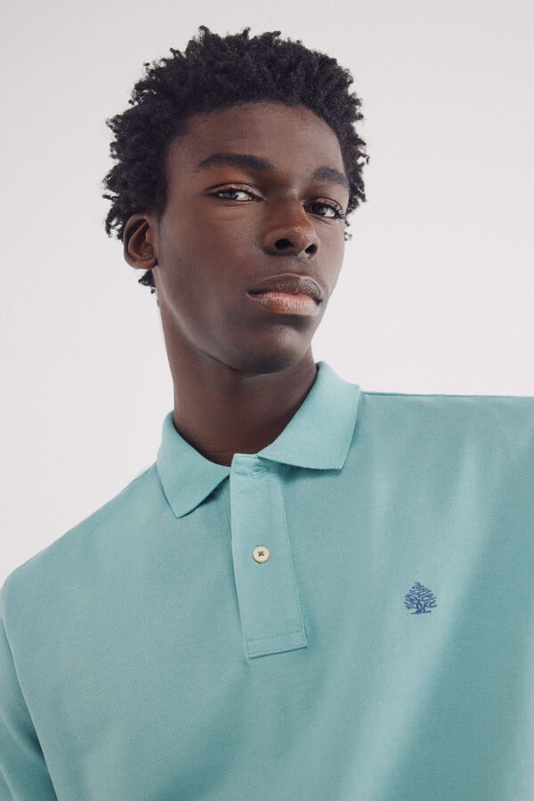 Springfield Polo piqué básico regular fit verde