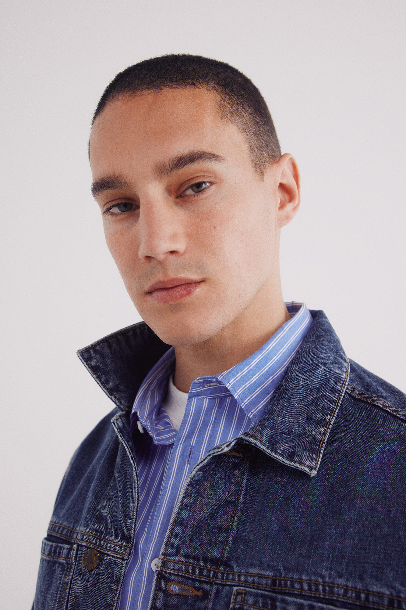 Springfield Cazadora vaquera b&aacute;sica lavada