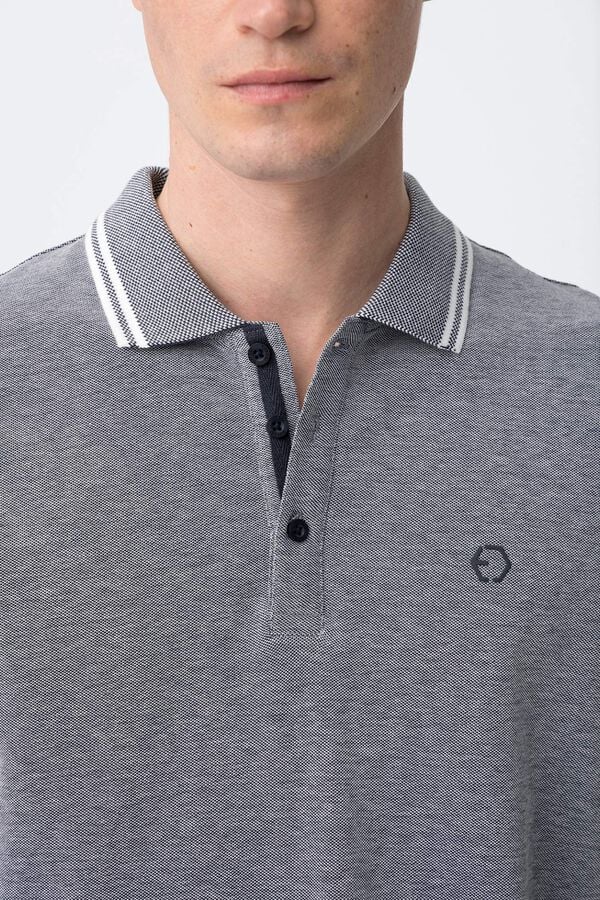 Tiffosi Polo com ajuste regular azul