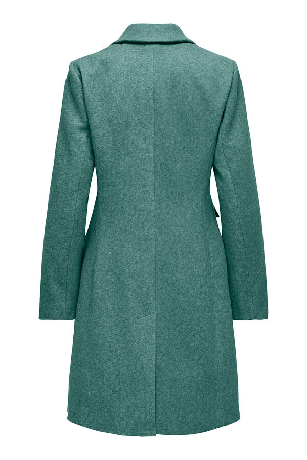 Only Abrigo de pa&ntilde;o verde