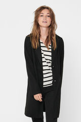 Only Sobretudo longo de pano preto