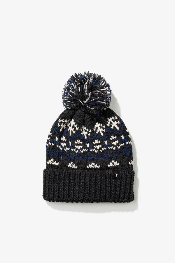 Tiffosi Gorro com pompom cinzento