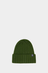 Springfield Gorro beanie básico canalé verde