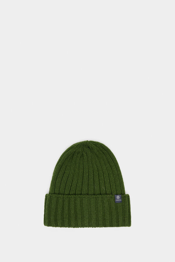 Springfield Gorro beanie básico canelado água verde