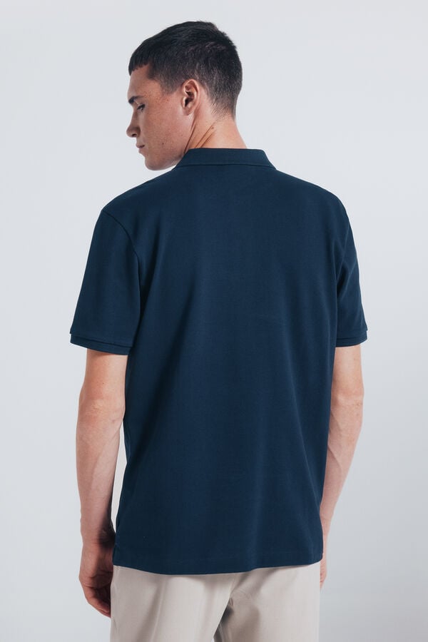 Springfield Polo piqu&eacute; b&aacute;sico regular fit azul