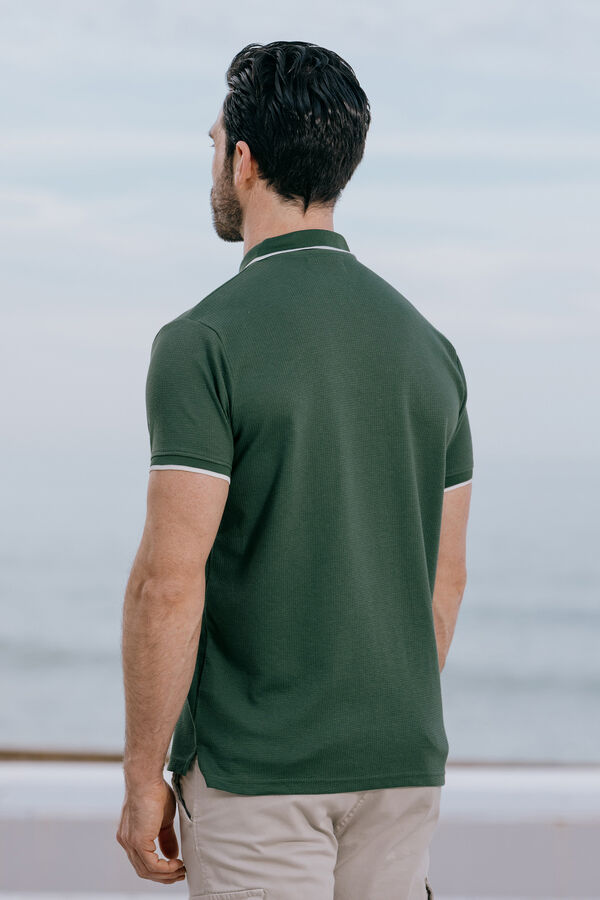 Celopman Polo Verde Contraste Line verde
