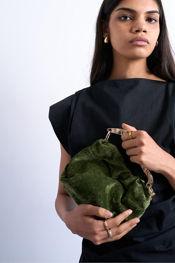 Topshop Mala de veludo cru