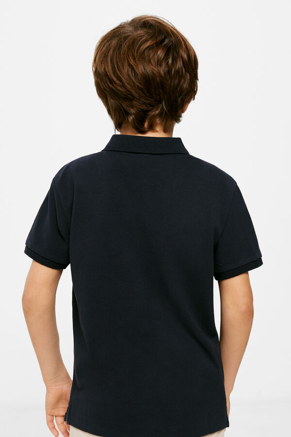 Springfield Kids Polo b&aacute;sico menino azul
