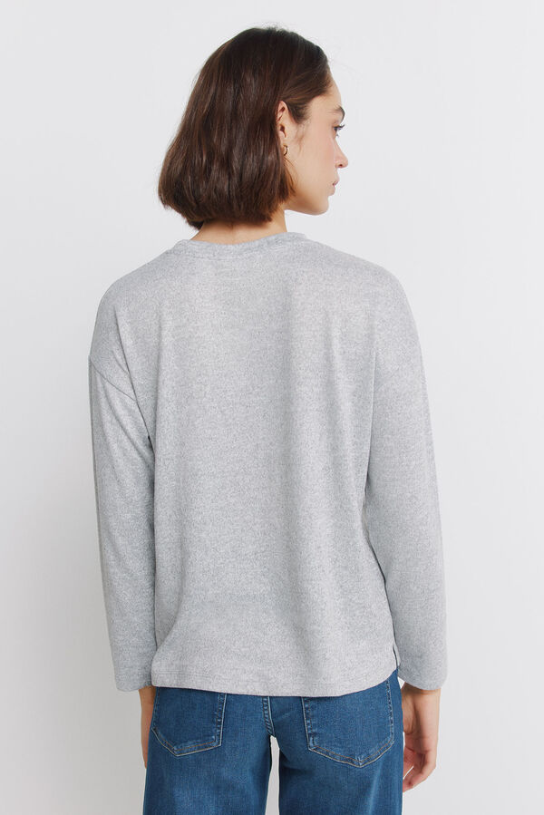 Springfield Camiseta tachas delantero gris