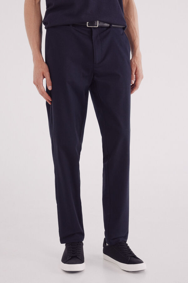 Springfield Pantal&oacute;n chino vestir comfort slim fit azul