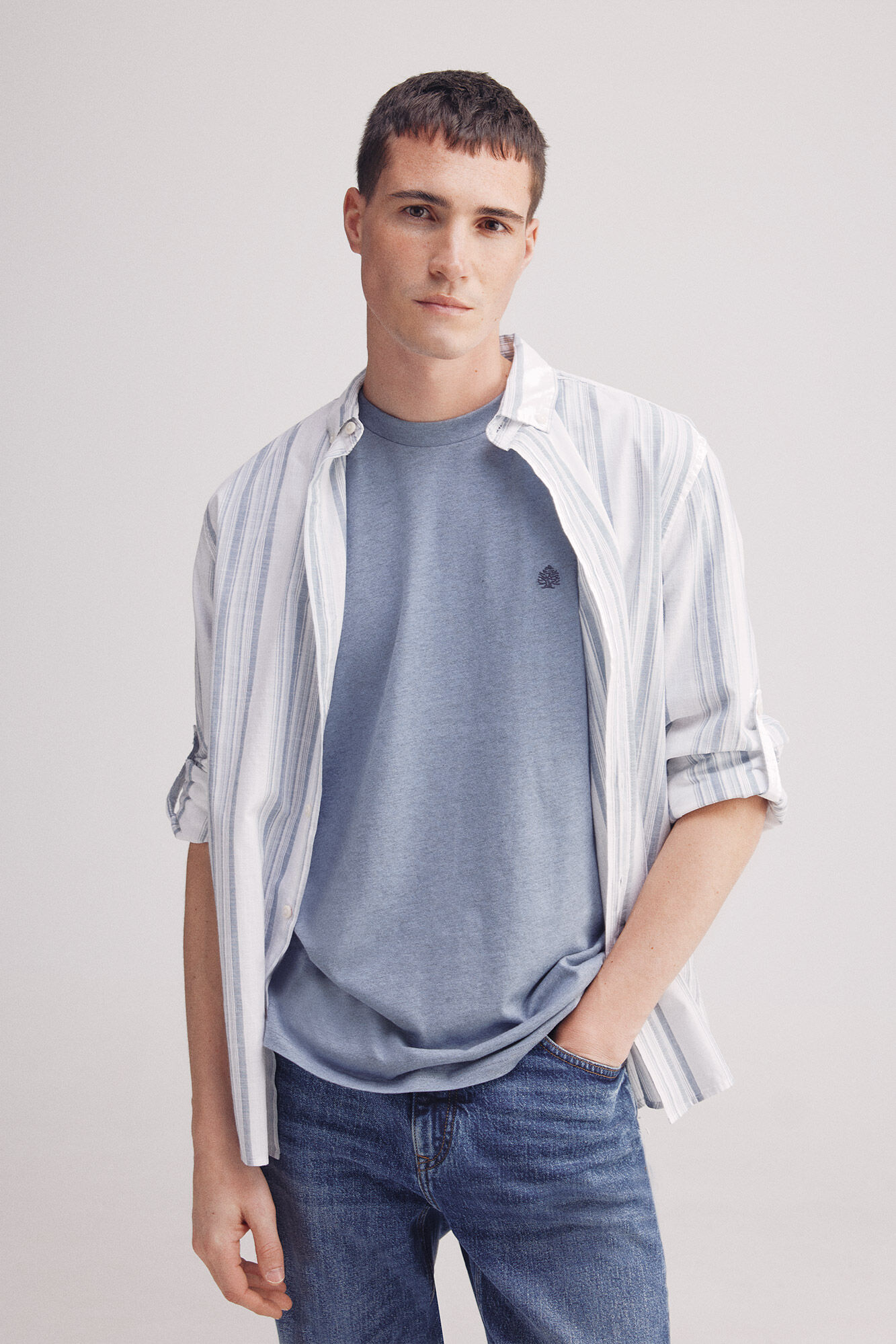 Springfield Camiseta b&aacute;sica melange