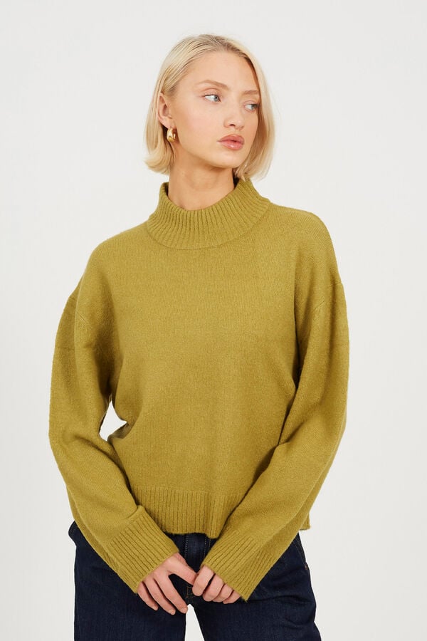 Brave Soul Camisola de malha malha verde