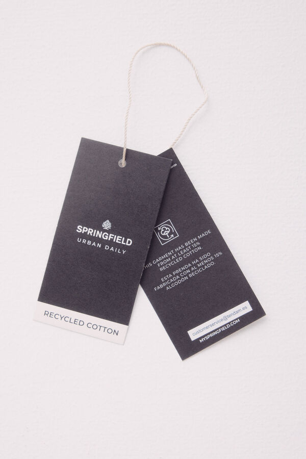 Springfield Camisola manga curta estrutura cinzento