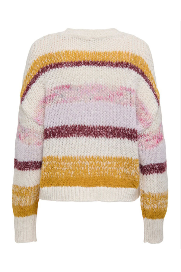 Only Camisola riscas cinzento