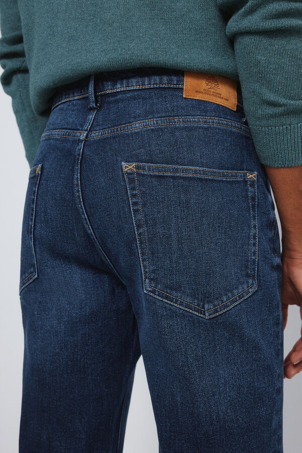 Springfield Jeans lavado medio oscuro slim fit azul