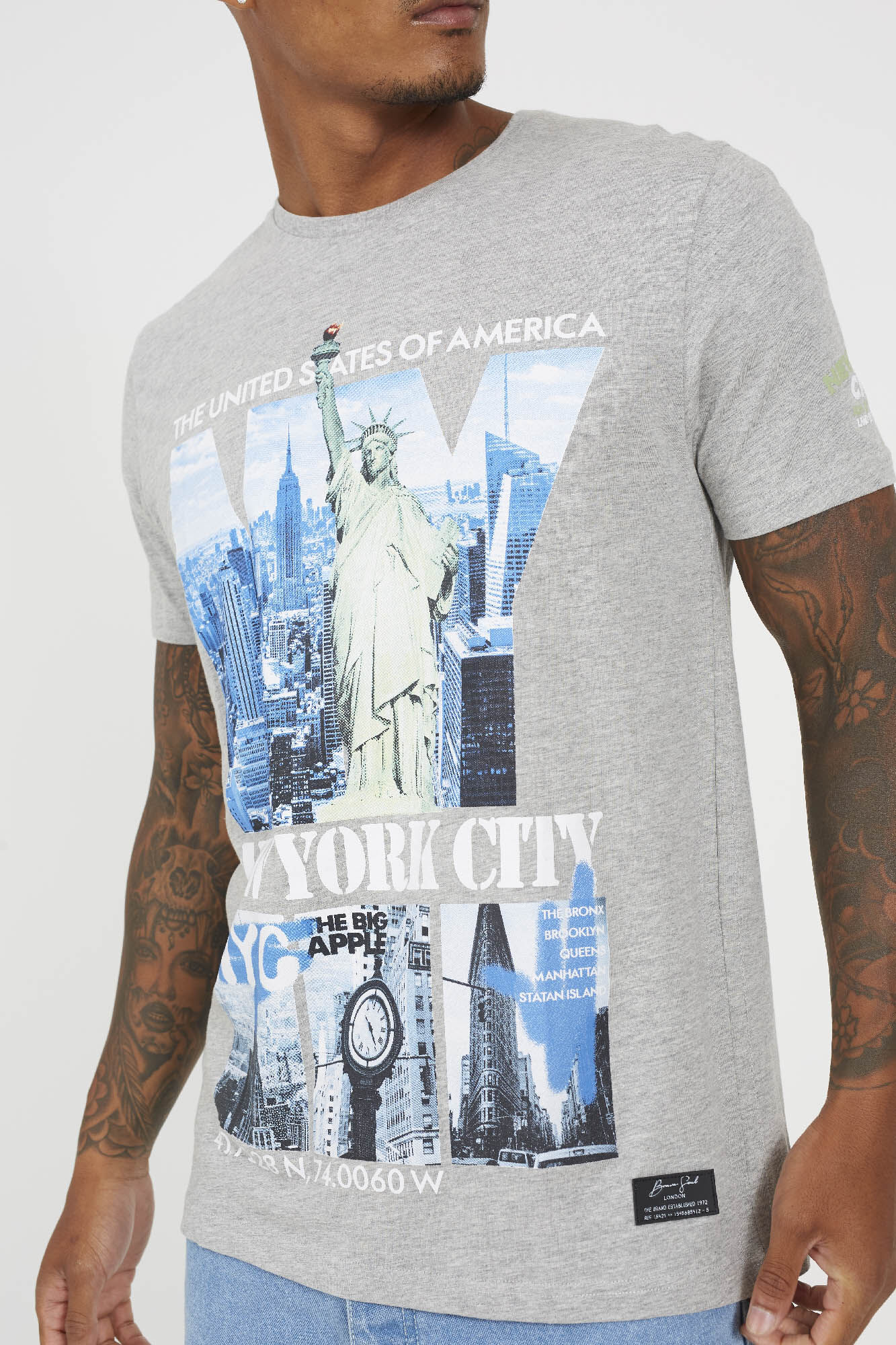 Brave Soul Camiseta estampada con manga corta